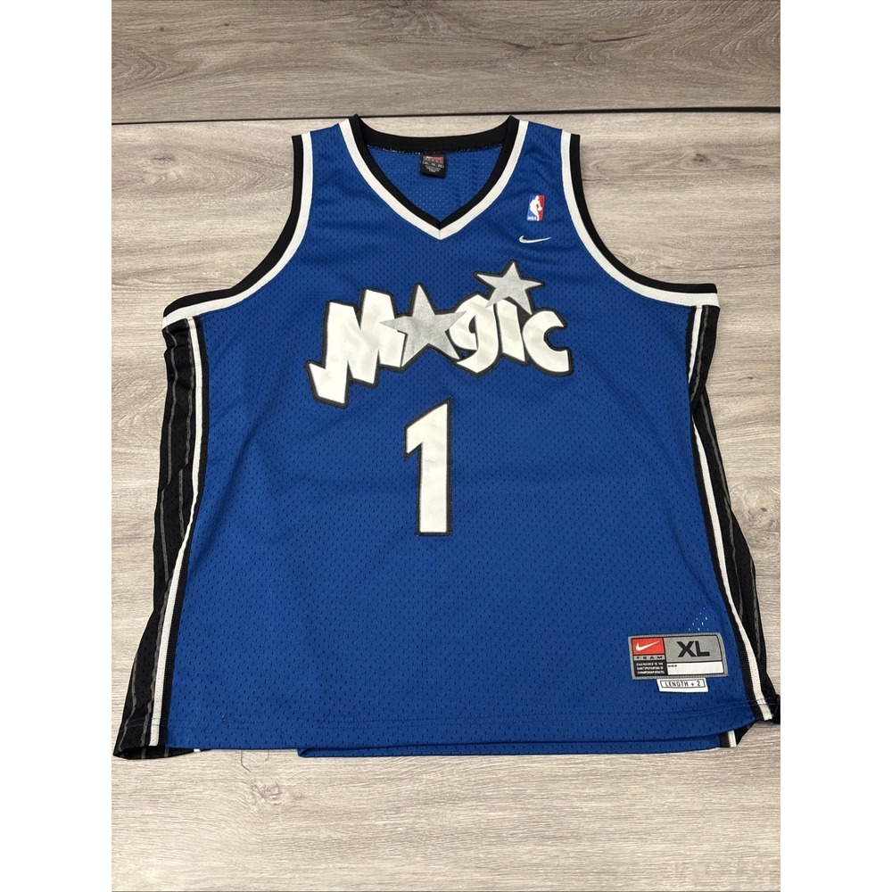 Vintage Tracy McGrady Orlando Magic Nike Team Authentic Sewn Jersey Blue Size XL